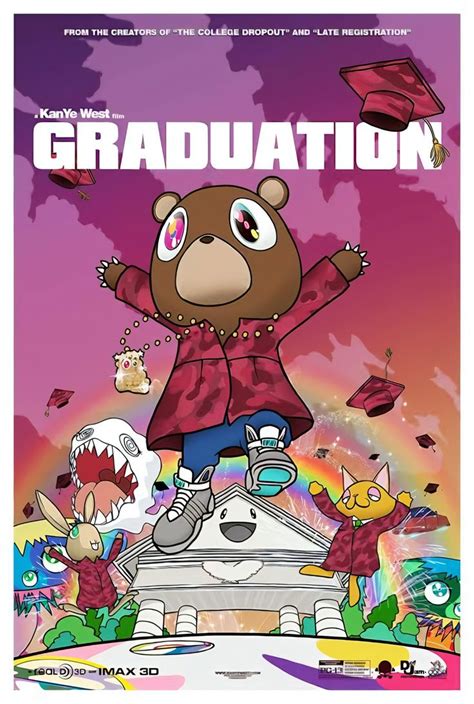 Kanye West Graduation Poster | Graduation poster, Hip hop poster, Album ...