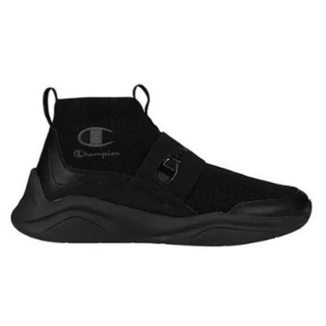 Champion | Shoes | Champion Legend Mid Triple Black Slip On Athletic ...