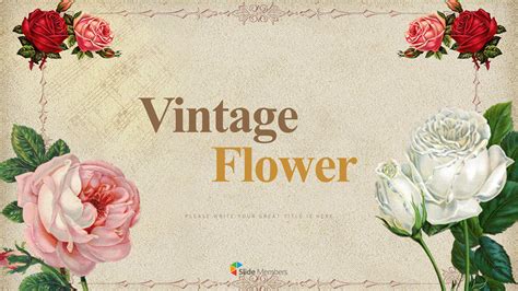 98 Background Ppt Vintage Floral Images - MyWeb