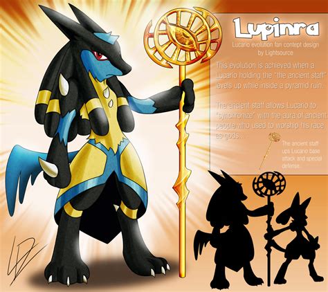 Lupinra- Lucario fan evolution concept by xXLightsourceXx on DeviantArt