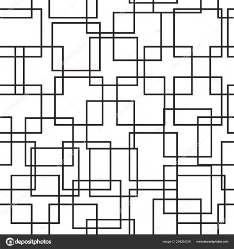 Vector abstract seamless square pattern. Geometric line seamless Stock ...