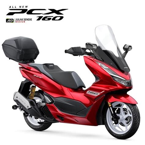 All New Honda PCX160 Siap Turing, Windshield Tinggi, Spion Forza ...