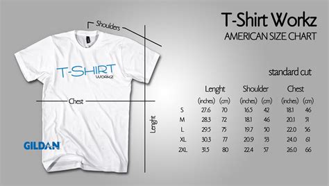 size chart american - Tshirt Workz Hong Kong T-shirt Printing