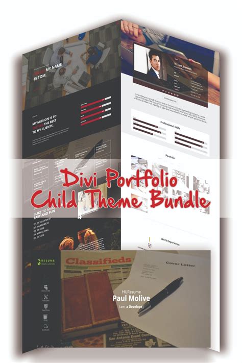 Divi Showcase : Divi Portfolio Child Theme Bundle