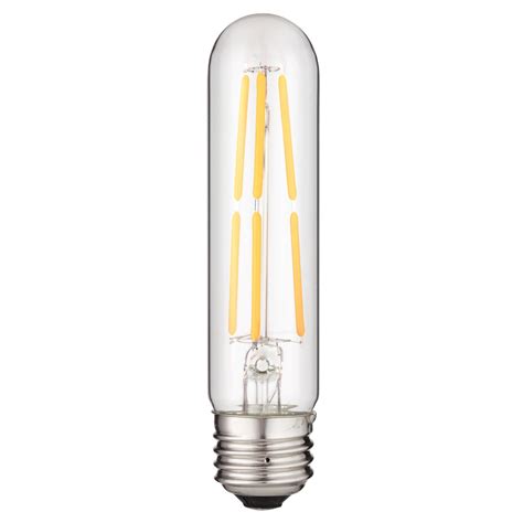 Sunlite LED Vintage T10 5W Light Bulb Medium (E26) Base, Warm White ...