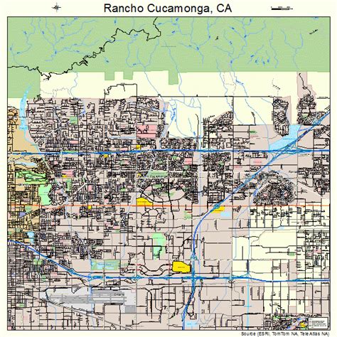 Rancho Cucamonga California Street Map 0659451