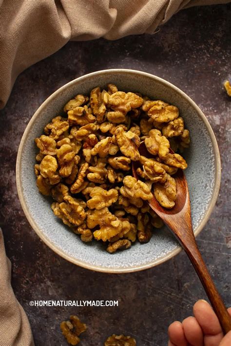 Roasted Walnuts {Quick Yummy Way} - HomeNaturallyMade