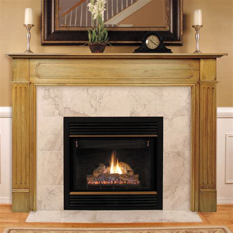 Pearl Mantels Williamsburg Wood Fireplace Mantel Surround - Fireplace ...