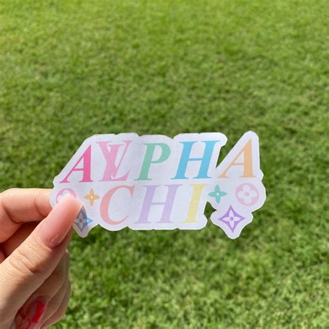 CUSTOM Sorority Sticker Sticker for Laptop Hydroflask | Etsy