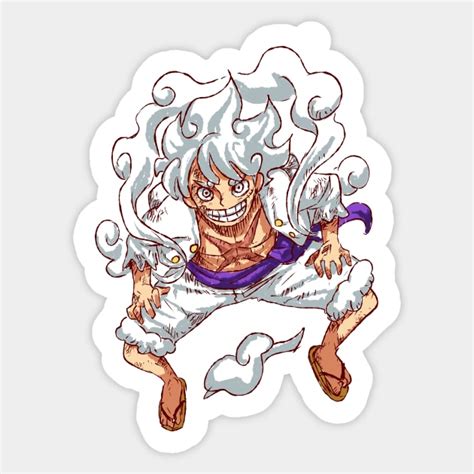 Luffy Gear 5 - One Piece - Sticker | TeePublic