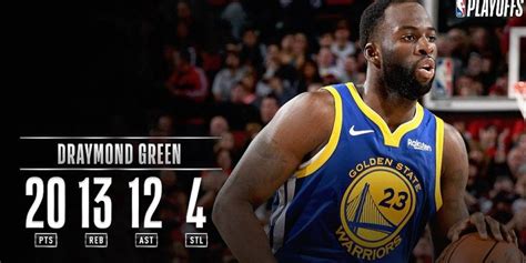 Draymond Green's Latest Stats | Draymond green, Nba playoffs, Golden ...