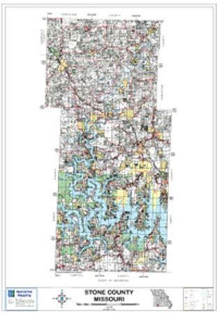 Stone County Missouri 2009 Wall Map