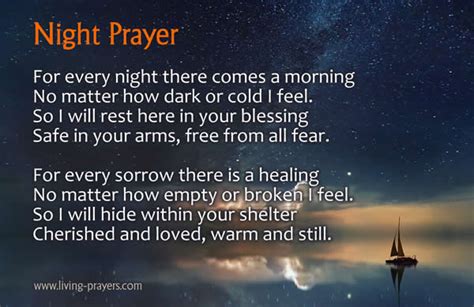 Short Night Time Prayer - Goodnight Prayers