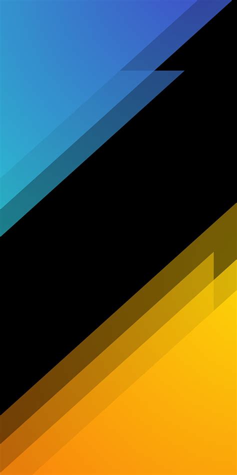 Abstract, orange, amoled, blue, black, dark, pattern, yellow ...