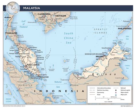 Maps of Malaysia | Detailed map of Malaysia in English | Tourist map of ...