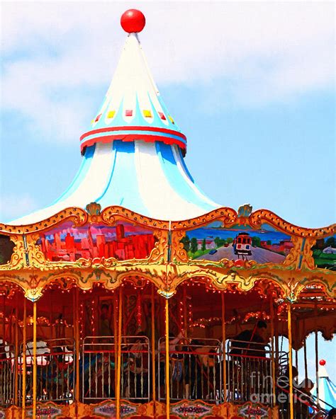 The Carousel At Pier 39 San Francisco California . 7D14342 Photograph ...