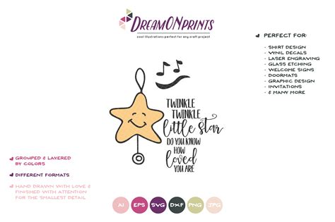 Twinkle Twinkle Little Star SVG Cut File (200945) | Cut Files | Design ...