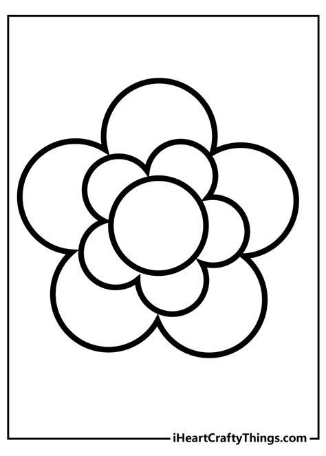 Simple Flower Coloring Pages