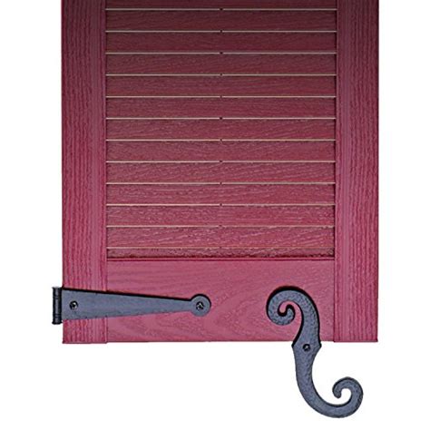 Decorative Vinyl Shutter Hinges and S Holdback Hooks for Exterior ...