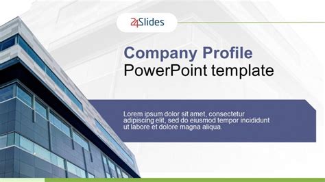 Company Profile Template Powerpoint