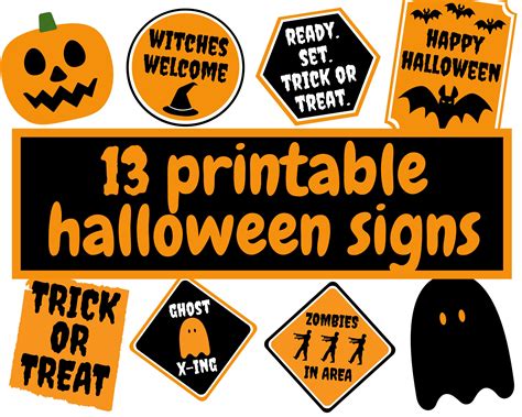 Printable Halloween Signs