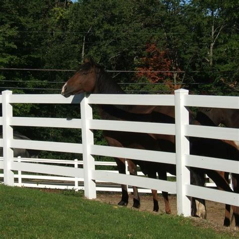 4-Rail Vinyl Horse Fence | Vinyl Fencing | Weatherables