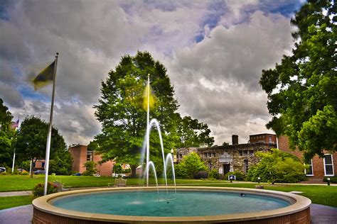 Fountain At Mars Hill College Photograph by Ryan Phillips