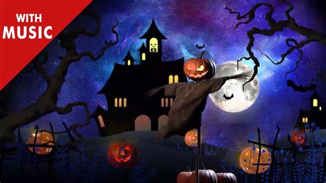 10 Hours Spooky Halloween Night - Haunted house Spooky music ...