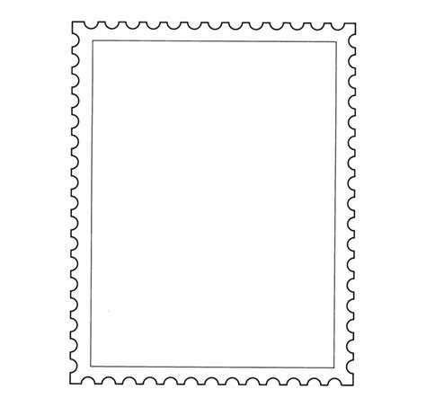 postage stamp outline - Clip Art Library