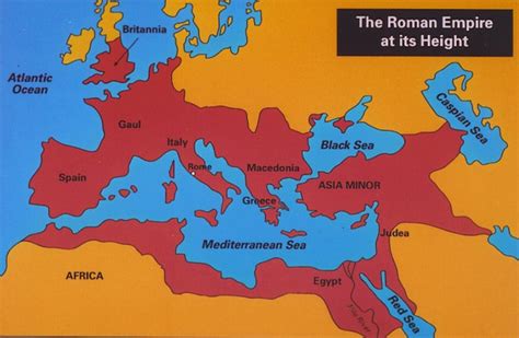 The ancient Roman Empire Map