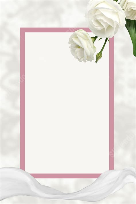 A Simple Yet Elegant Wedding Invitation Page Border Background Word ...