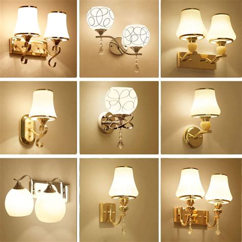 HGhomeart Crystal Luminaria Led Wall Lamp110V 220V Wall Mounted Bedside ...