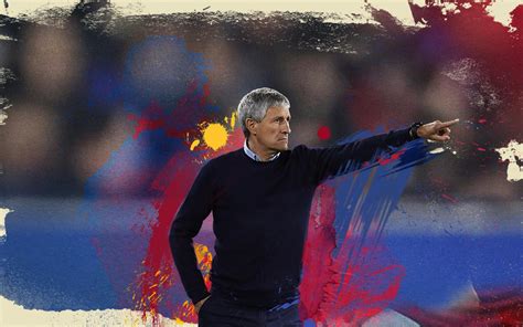 Quique Setién is the new coach of FC Barcelona