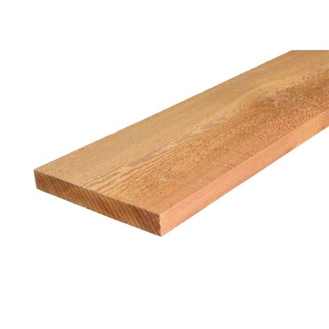 5/4 in. x 8 in. x 12 ft. S1S2E Western Red Cedar Fascia Board-804709 ...