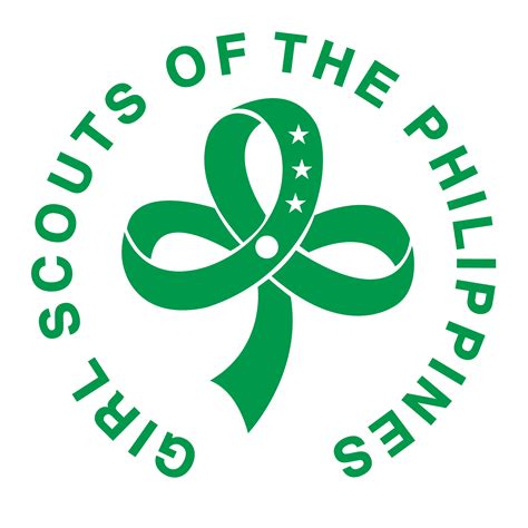 Scouts of the Philippines Logo with Green Ribbon and Stars