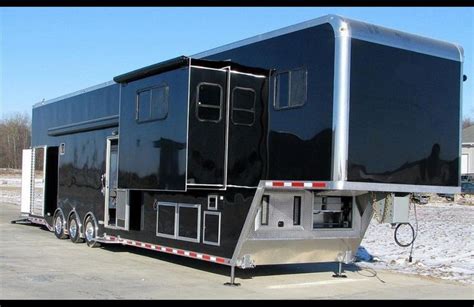 ATC CUSTOM GOOSENECK W/ LIVING QUARTERS | Work trailer, Enclosed ...