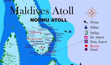 Maldives Atoll (NOONU ATOLL) Island name, resorts and hotel - Travel ...