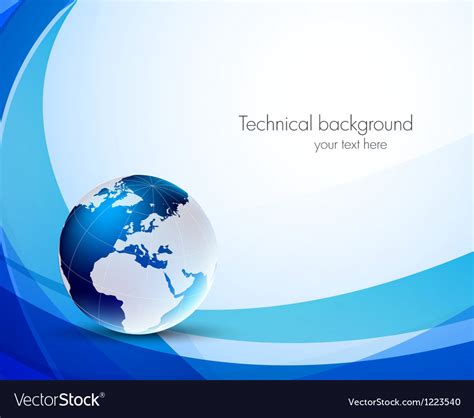 Background with globe Royalty Free Vector Image