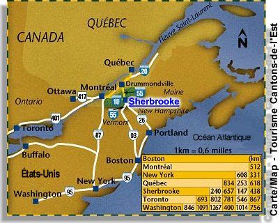 Sherbrooke Map