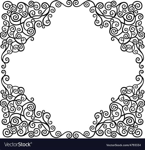 Scroll border Royalty Free Vector Image - VectorStock