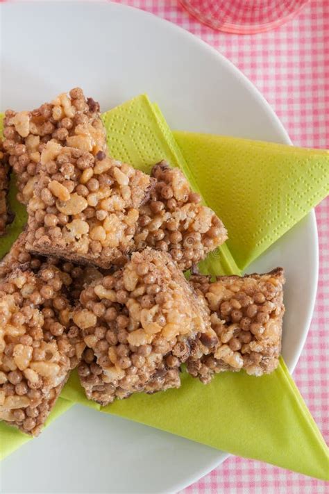 Chocolate Puffed Rice Cakes Stock Image - Image of treat, party: 125841659