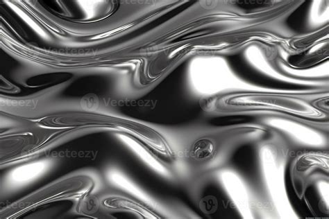 Trendy Chrome Liquid Background. Ai generative 26947289 Stock Photo at ...