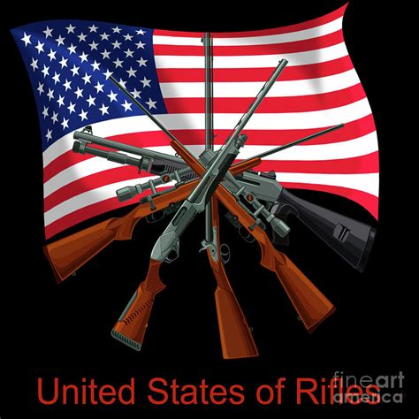 United States of Guns Digital Art by Peter Awax - Fine Art America