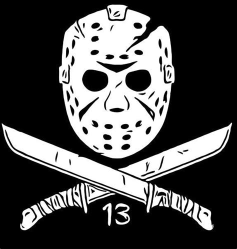 Jason Hockey Goalie Mask Friday the 13th Camp Crystal Lake 80s Horror ...