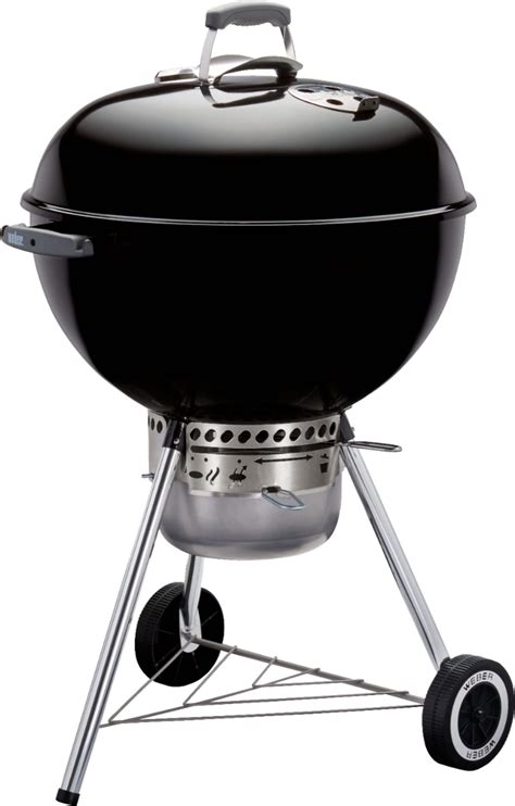 Weber 22 in. Original Kettle Premium Charcoal Grill Black 14401001 ...