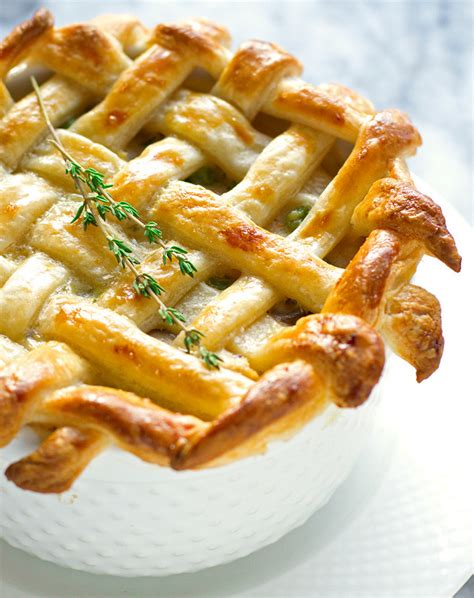 Chicken Pot Pie with Puff Pastry Crust Recipe | Little Spice Jar