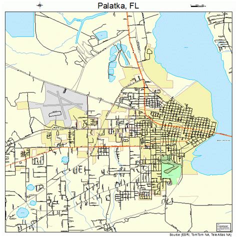 Palatka Florida Street Map 1253875