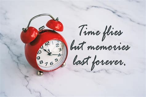 Premium Photo | Life motivational quote time flies but memories last ...