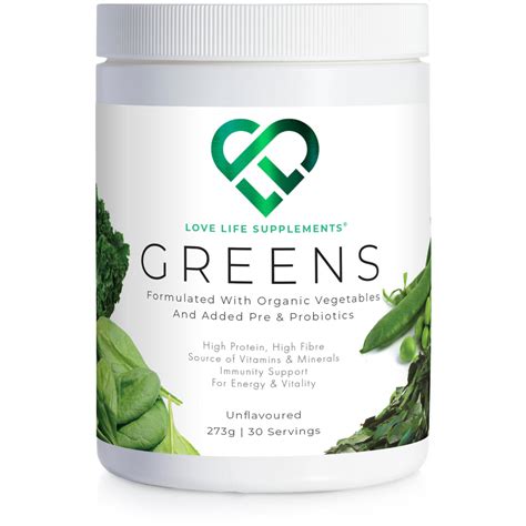 Organic Greens Food Supplement, Powder and Superfoods – Love Life ...