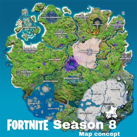 Fortnite Chapter 2 season 8 map concept | Fortnite, Seasons, Season 7